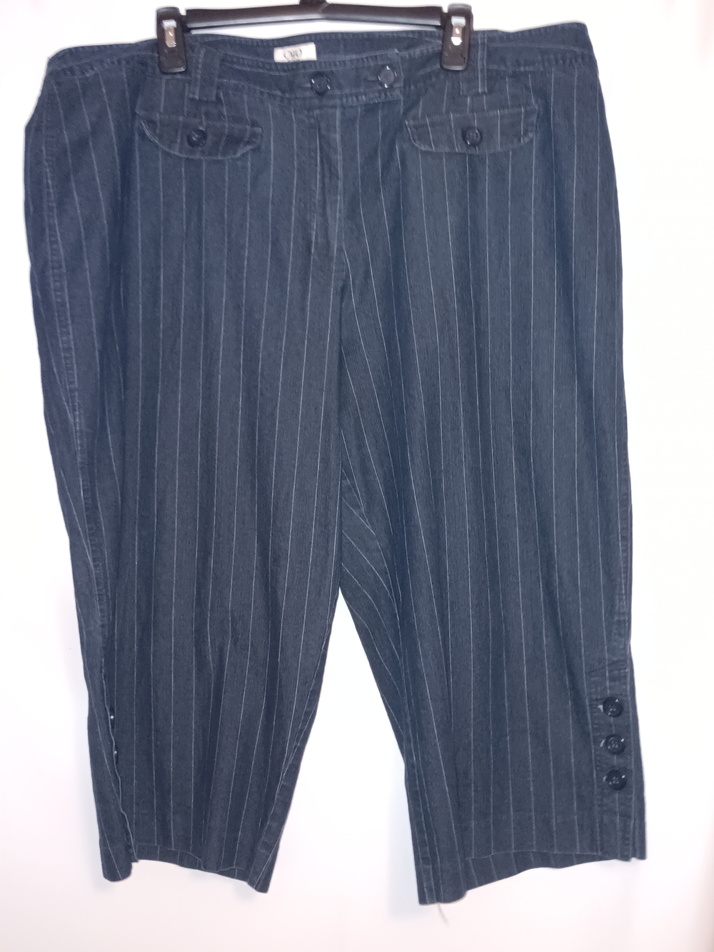 Cato Navy Pinstripe Chinos